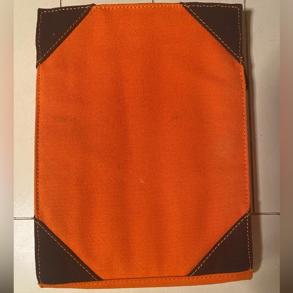 Izak Canvas Zip Tablet Case Sleeve Orange Pre-Owned - Picture 2 of 5
